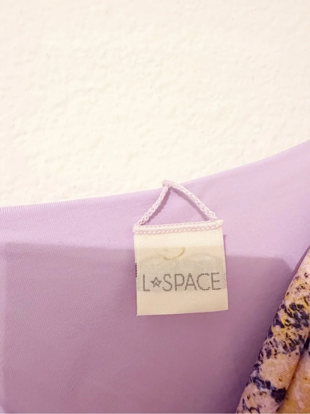 L Space Lockhart Belted One-Piece Swimsuit Purple Snake Size Small S